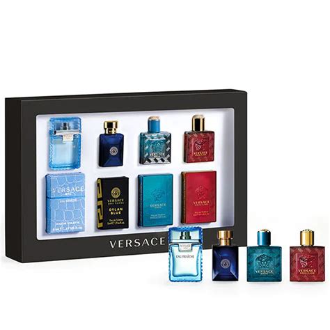 versace miniature set|versace mini perfume set boots.